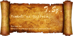 Tumbász Szilvia névjegykártya